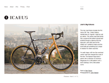 Tablet Screenshot of icarusframes.com